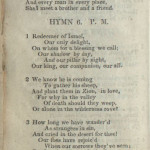 a page from the original 1835 edition of the LDS hymnbook